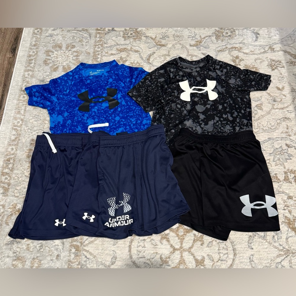 Boys Under Armour size youth small clothes lot